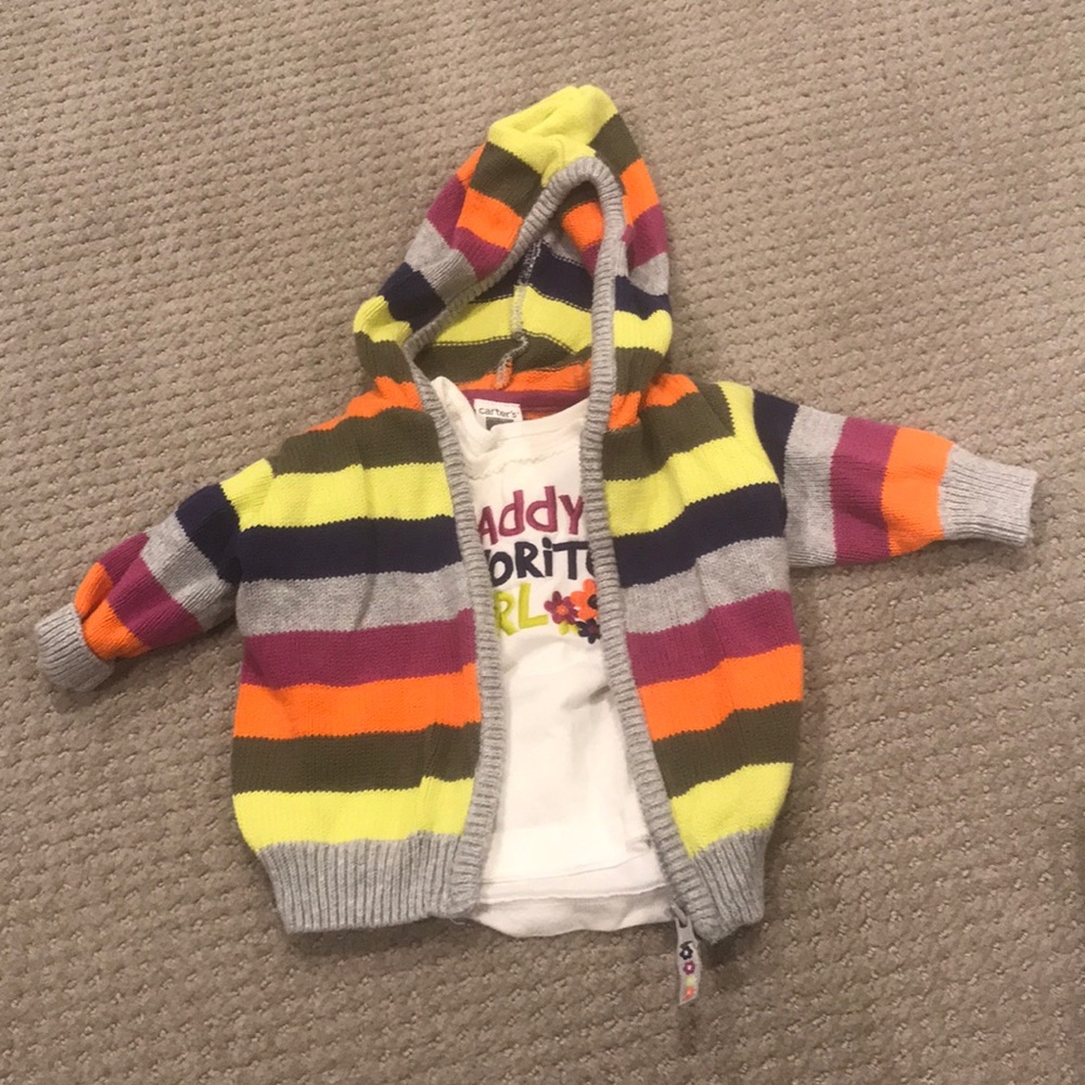 Carters hooded sweater and shirt